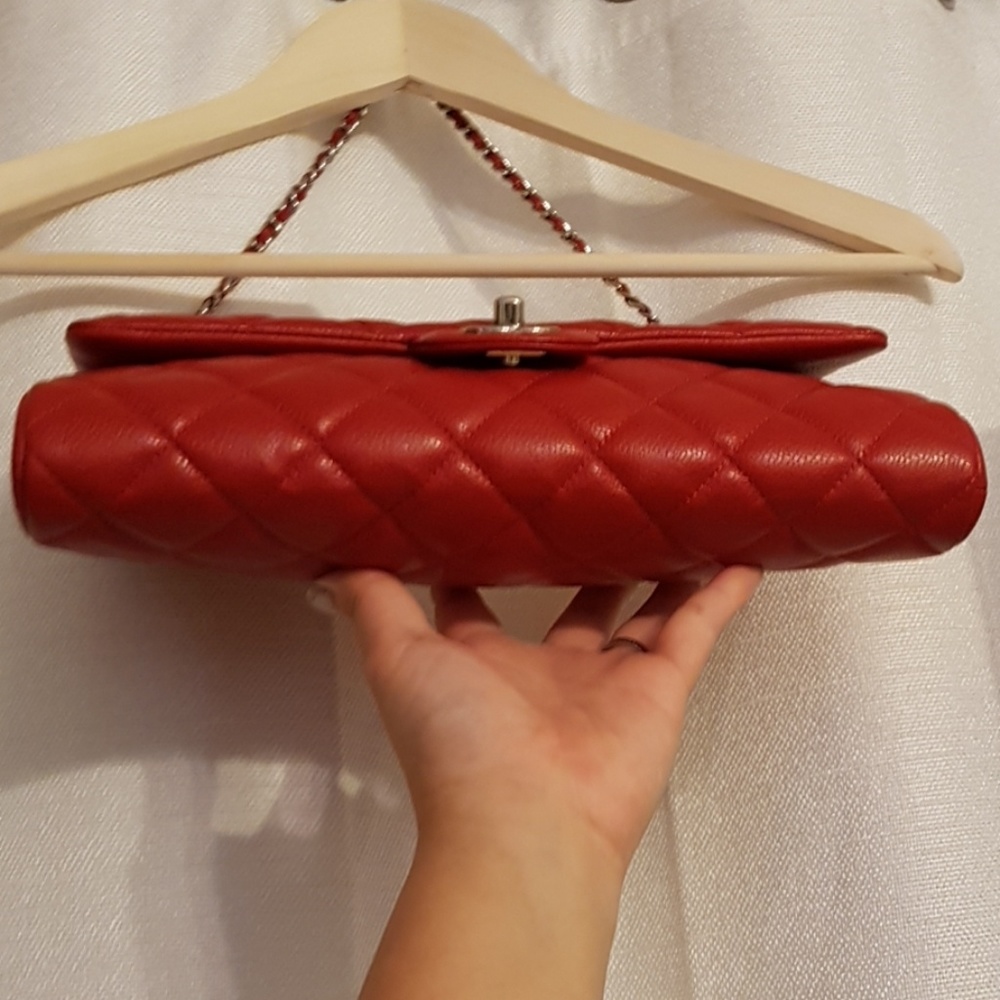 ❌SOLD❌ Red Chanel Shoulder Bag Caviar - Picture 6 of 7
